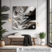 12x12" Terra’s Tender Whisper Abstract Brown Flowe Leinwanddruck