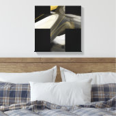 12x12" Trend Abstract Art Canvas Black White Gold Leinwanddruck (Insitu (Schlafzimmer))