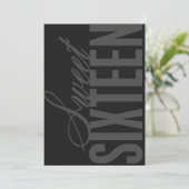 12x18 16 . Geburtstag-Geburtstagspartei Einladung (Stehend Vorderseite)