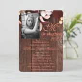 12x18 Abschluss Teil Einladung Baumwollzweig auf D (Stehend Vorderseite)