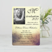 12x18 Abschluss Teil Einladung Sonnenaufgang Weg W (Stehend Vorderseite)