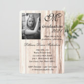 12x18 Abschluss Teil Einladung Stiefel Land rusti (Stehend Vorderseite)