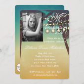 12x18 Abschluss Teil Einladung Strand Sonnenunterg (Vorne/Hinten)