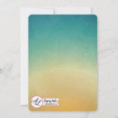 12x18 Abschluss Teil Einladung Strand Sonnenunterg (Rückseite)