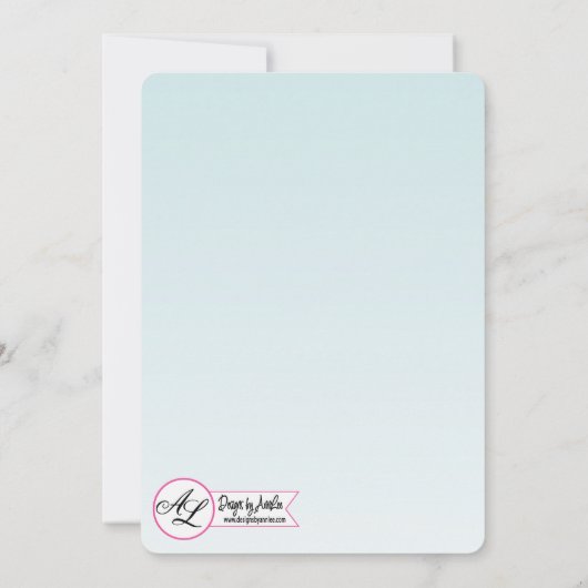 12x18 Abschluss Teil Einladung Tropische Blume übe (Rückseite)