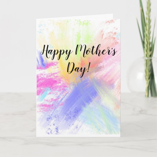 12x18 Abstrakt Mütter Tageskarte Karte (Vorderseite)