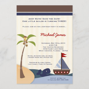 12x18 Ahoy Mate Sailboat Whale Geburtstag Einladun Save The Date