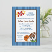 12x18 alle Stern Einladung (Stehend Vorderseite)