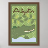 12x18 "Alligato" Jungle Safari Babysitter Poster (Vorne)