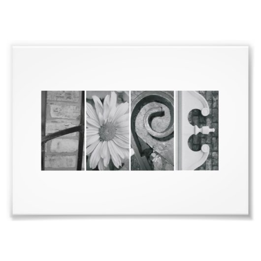 12x18 Alphabet Letter Fotografie Hope Print (Vorne)