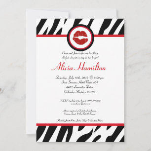 12x18 Animal Print Bachelorette Einladung