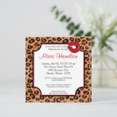 12x18 Animal Print Bachelorette Einladung (Stehend Vorderseite)