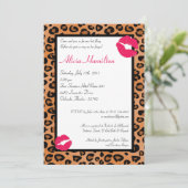 12x18 Animal Print Bachelorette Einladung (Stehend Vorderseite)