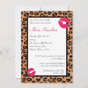 12x18 Animal Print Bachelorette Einladung