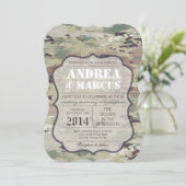 12x18 Army Air Force OCP Camouflage Einladung Hoch (Stehend Vorderseite)