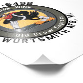 12x18 B-52G "Old Crow Express" Nose Art Printing Fotodruck (Ecke)