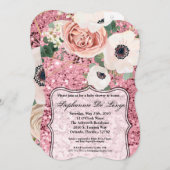 12x18 Baby Dusche Einladung Geometrische Gartenanl (Vorne/Hinten)