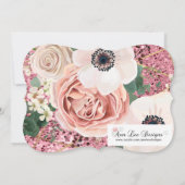 12x18 Baby Dusche Einladung Geometrische Gartenanl (Rückseite)