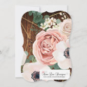 12x18 Baby Dusche Einladung Geometrische Gartenanl (Rückseite)