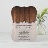 12x18 Baby Dusche Einladung Stall Holz Land Rusti (Stehend Vorderseite)