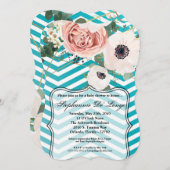 12x18 Baby Shower Einladung Geometrische Rose Zick (Vorne/Hinten)