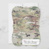 12x18 Baby Shower Invasionstruppe OCP Camouflage U Einladung (Rückseite)