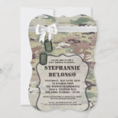 12x18 Baby Shower Invasionstruppe OCP Camouflage U Einladung (Vorderseite)