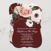 12x18 Baby Shower Invitation Geometric Garden Wein Einladung (Vorne/Hinten)