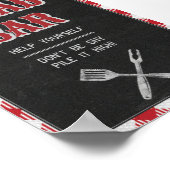 12x18 Backyard GRILLEN Birthday Salad Bar Table Si Poster (Ecke)