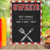 12x18 Backyard GRILLEN Birthday Sweet Leckereien T Poster