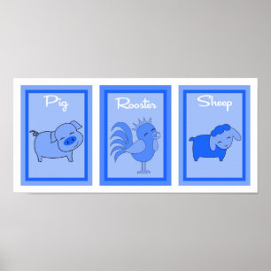 12x18 Barde Yard Boys Wall Art Collection Poster