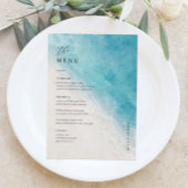 12x18" Beach Wedding Table Menu Cards Flat Menu Menükarte