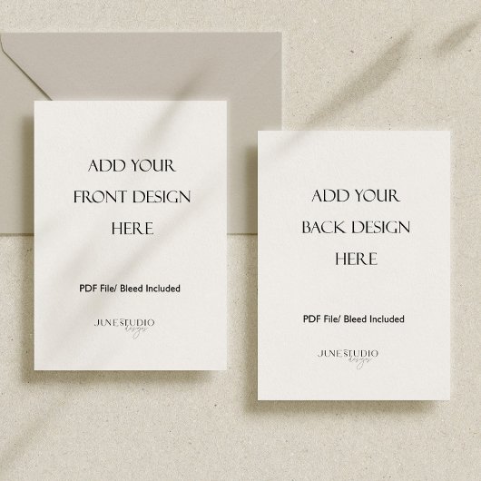 12x18" beidseitiger Kartendruck Einladung