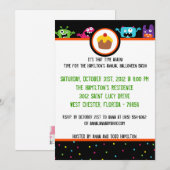 12x18 Birthday Bash Halloween-Party Einladung (Vorne/Hinten)