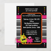 12x18 Birthday Bash Halloween-Party Einladung (Vorne/Hinten)