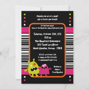 12x18 Birthday Bash Halloween-Party Einladung