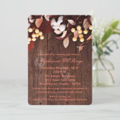 12x18 Birthday Einladung Baumwollzweig auf dunklem (Stehend Vorderseite)