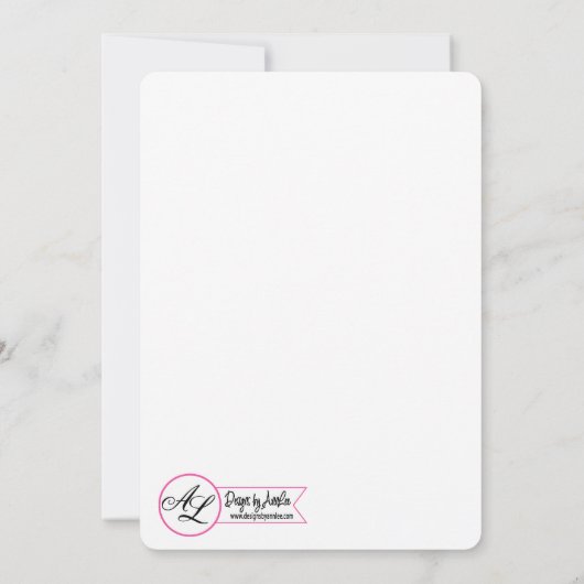 12x18 Birthday Einladung Baumwollzweig auf dunklem (Rückseite)