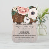 12x18 Birthday Einladung Geometric Garden Rose Sta (Stehend Vorderseite)