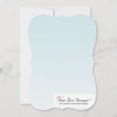 12x18 Birthday Einladung Tropische Blume auf Blue (Rückseite)