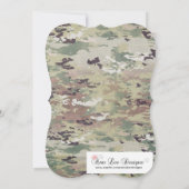 12x18 Birthday Invasionarmee OCP Camouflage Einhei Einladung (Rückseite)