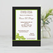 12x18 Black Aligator Geburtstagsparty Einladung (Stehend Vorderseite)