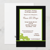12x18 Black Aligator Geburtstagsparty Einladung (Vorne/Hinten)