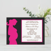 12x18 Black Baby Dusche Einladung (Stehend Vorderseite)