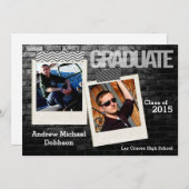 12x18 Black Brick Gebäude Wall Senior Ankündigung (Vorne/Hinten)