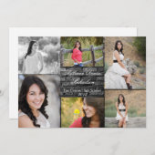 12x18 Black Brick Gebäude Wall Senior Ankündigung (Vorne/Hinten)