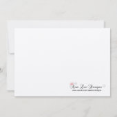 12x18 Black Diamond Quinceanera Birthday Einladung (Rückseite)