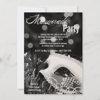 12x18 Black Masquerade Sweet 16 Geburtstag Einladu Einladung