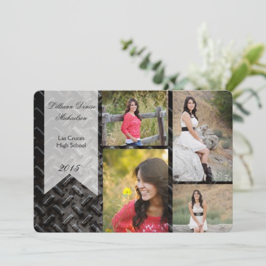 12x18 Black Steel Metal Aluminium Senior Ankündigu Ankündigung (Stehend Vorderseite)