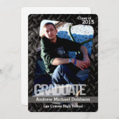 12x18 Black Steel Metal Aluminium Senior Ankündigu Ankündigung (Vorne/Hinten)